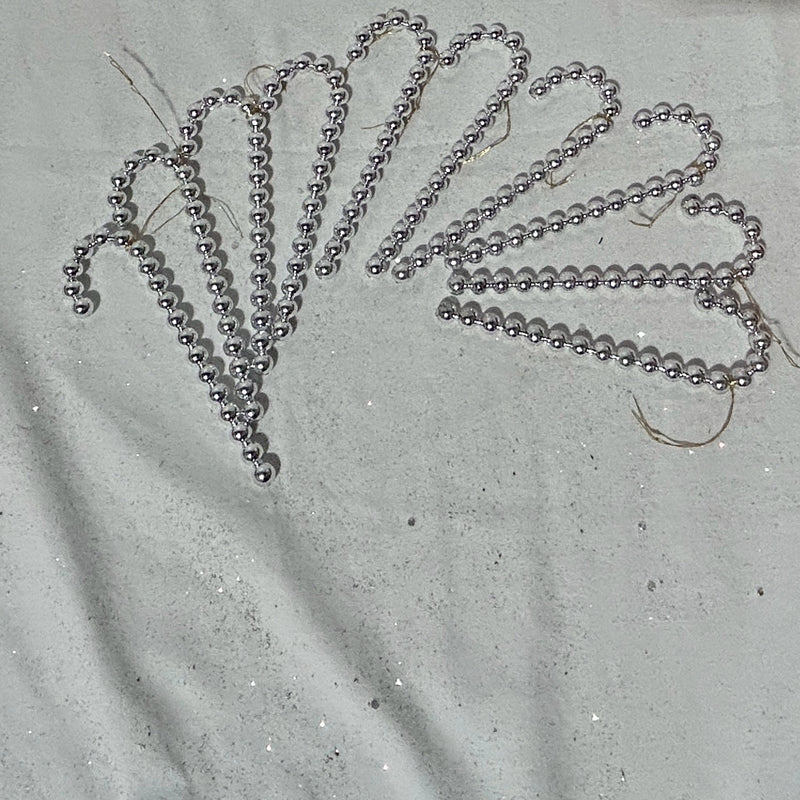 Christmas Silver Candy Canes